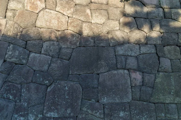 Batu Dinding Abu Abu Untuk Latar Belakang Pada Hari Musim Stok Gambar Bebas Royalti