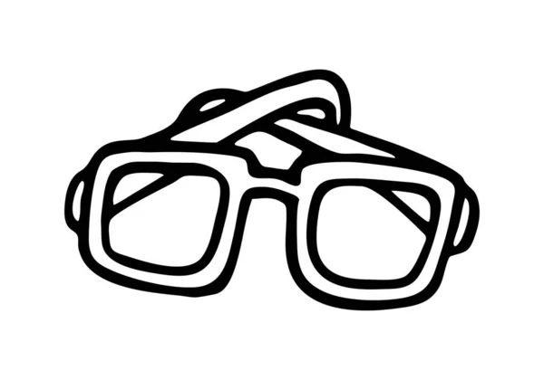 Vintage Sunglasses White Background Vector — 图库矢量图片