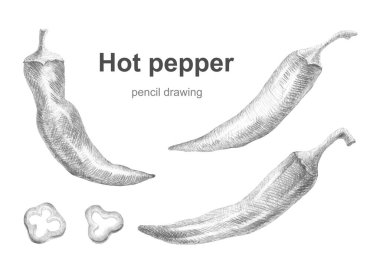Kağıtlı penisle farklı açılardan gelen bir dizi acı biber.