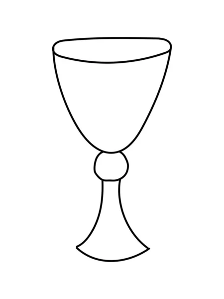 Cup Ritual Fondo Blanco Vector — Archivo Imágenes Vectoriales