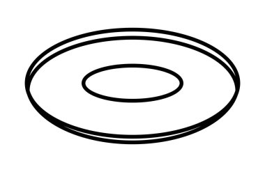 VECTOR 'daki beyaz bir zeminde plaka.