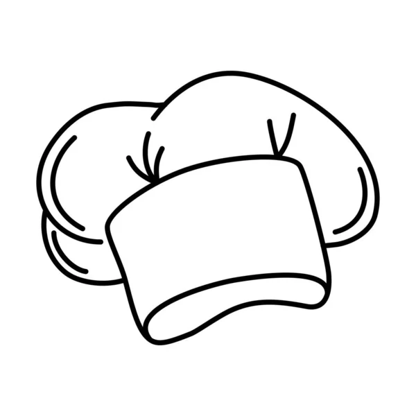 Chef Hat White Background Vector — 图库矢量图片