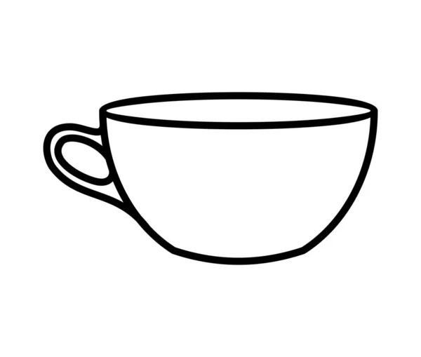 Vector中白色背景下的热驱动Mug — 图库矢量图片