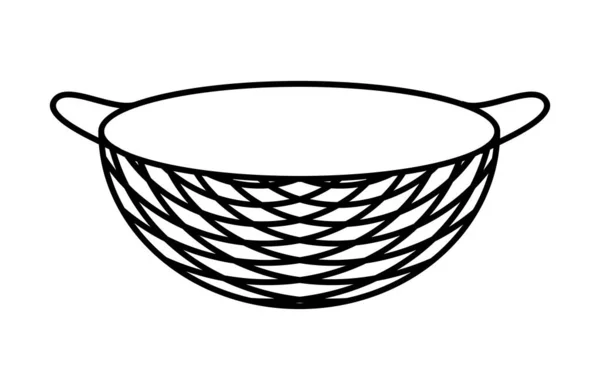 Cocina Sieve Fondo Blanco Vector — Archivo Imágenes Vectoriales