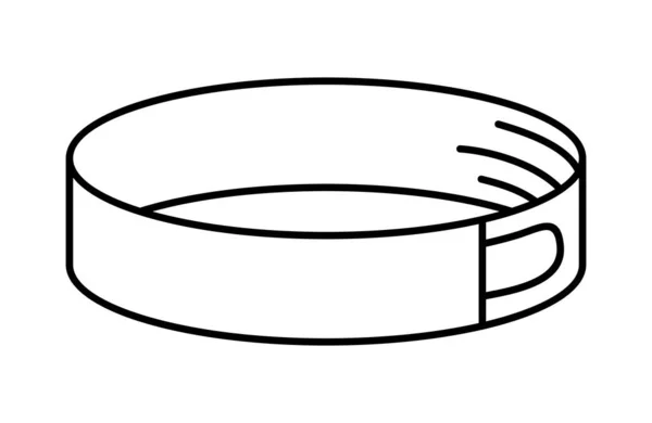 Molde Torta Fondo Blanco Vector — Archivo Imágenes Vectoriales