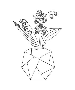 VECTOR 'daki BİR ÇİÇEK ÇİÇEĞİ KİŞİMİ