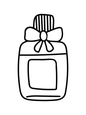 VECTOR 'daki beyazların arka bahçesinde güzel bir parfüm şişesinin DÜNYANI