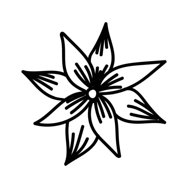 Vector中白色背景下的Beautiful Flower — 图库矢量图片