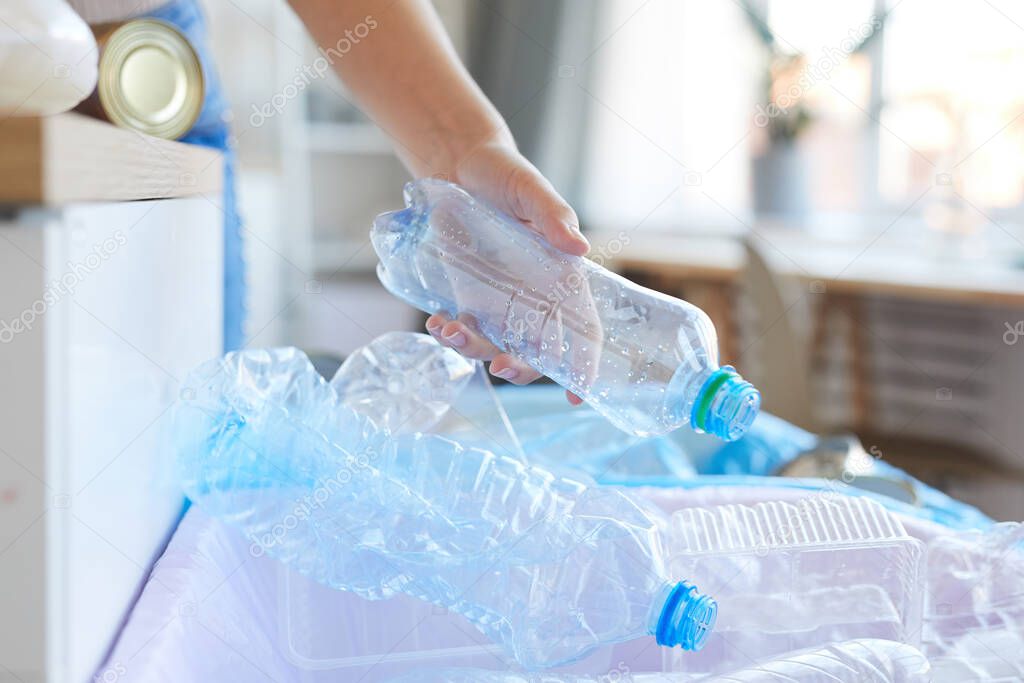 Sorting plastic bottles