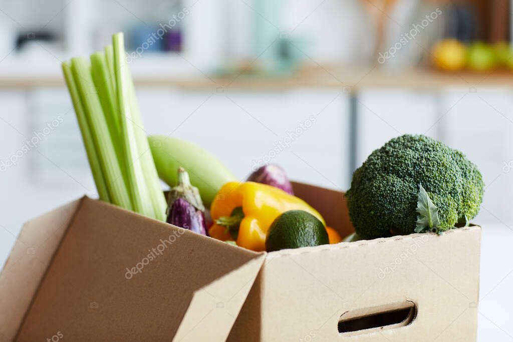Fresh vegetables in the box