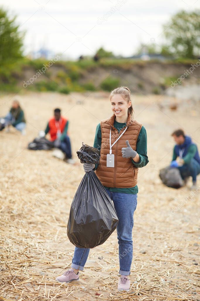 Volunteers working outdoors