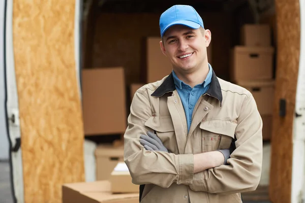 Delivery person at work — Stock Photo, Image