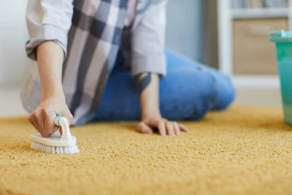 Lavando la alfombra en casa —  Fotos de Stock