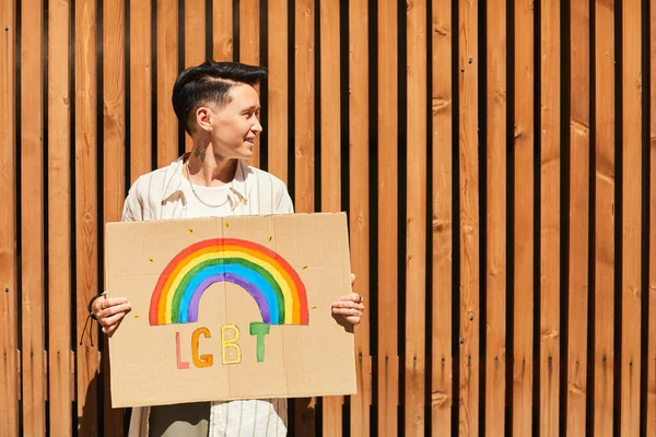 Lesbian promoting her love — Stock Photo, Image