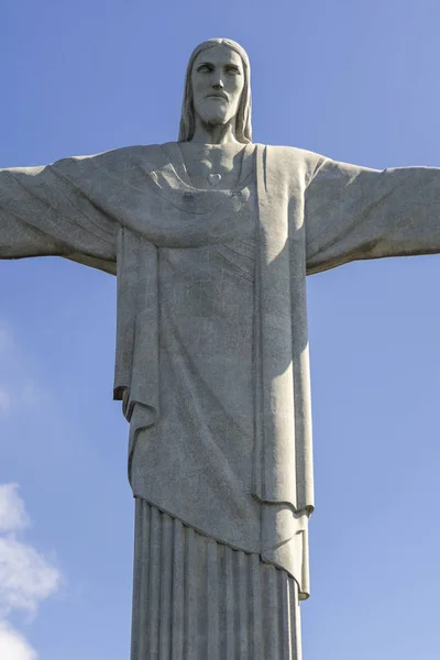Rio Janeiro Brazilië Juli 2017 Close Shot Van Christus Verlosser — Stockfoto