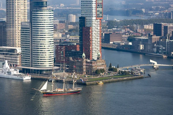 Rotterdam Nederländerna September 2017 Gammaldags Topp Linjen Segelfartyg Från Kolonialtiden — Stockfoto