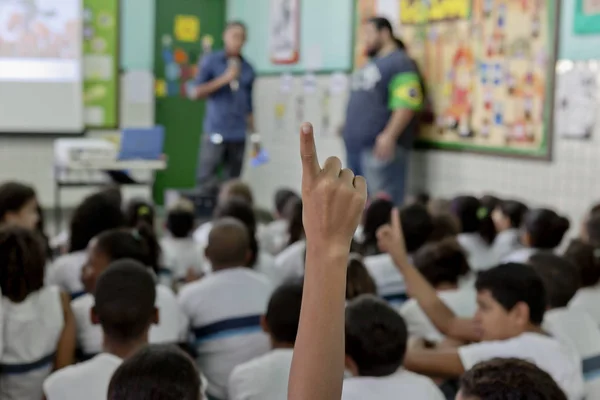 Rio Janeiro Brasil Julio 2015 Aula Brasileña Con Brazo Chicos —  Fotos de Stock