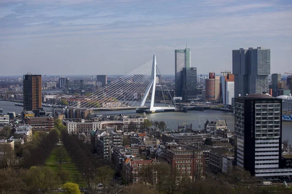 Cityscape w centrum Rotterdamu — Zdjęcie stockowe