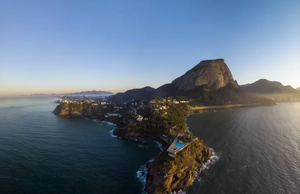 Vista Panorâmica Litoral Praia Joatinga Rio Janeiro Com Sua Bela — Fotografia de Stock