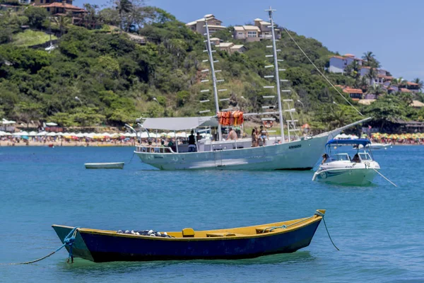Brezilya'da popüler tatil beldesi Buzios sahil şeridi
