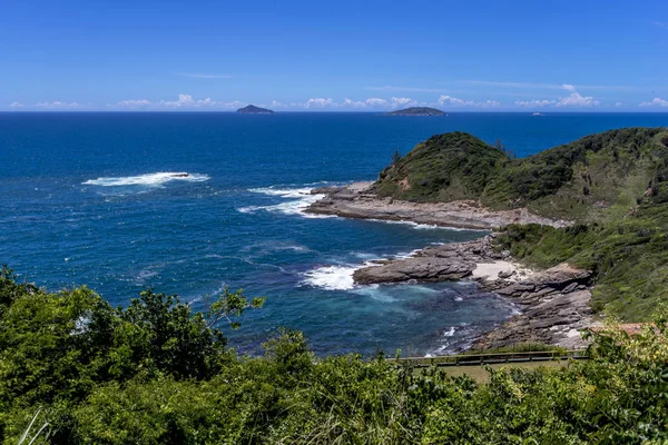 Coastline of popular holiday destination Buzios in Rio de Janeiro, Brazil