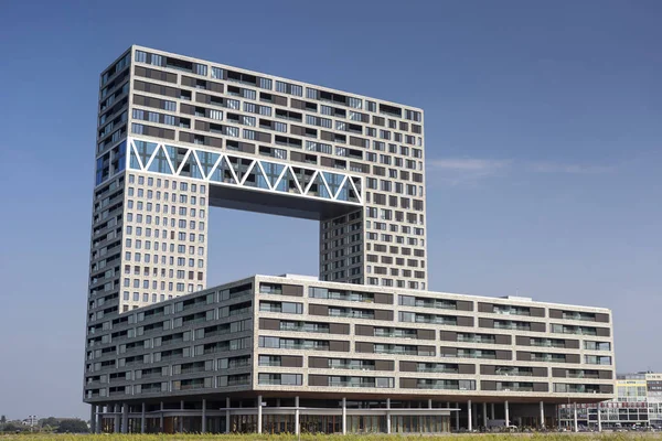 Amsterdam Netherlands August 2019 Newly Build Modern Apartment Building Part — Stockfoto