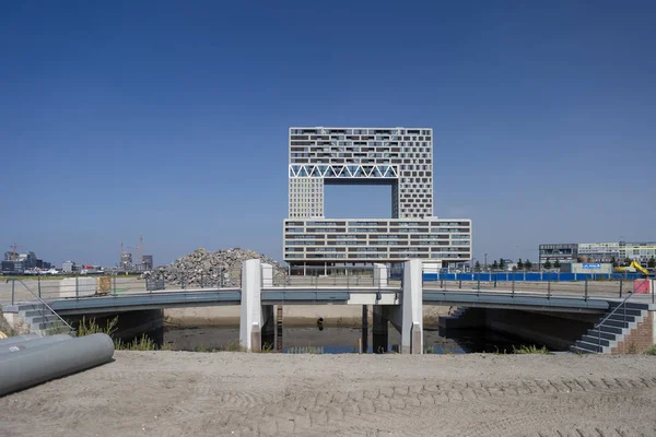 Amsterdã Holanda Agosto 2019 Edifício Apartamentos Moderno Projeto Habitacional Contemporâneo — Fotografia de Stock