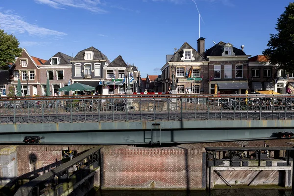 Muiden Netherlands September 2019 Ανοιχτή Περιστρεφόμενη Γέφυρα Υδατοφράκτη Που Επιτρέπει — Φωτογραφία Αρχείου
