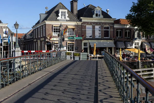 Muiden Países Bajos Septiembre 2019 Puente Abierto Con Compuerta Giratoria — Foto de Stock