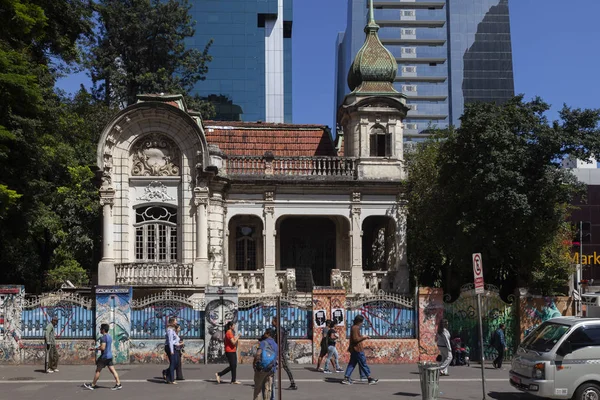 Sao Paulo Brasil Febrero 2018 Edificio Colonial Clásico Avenida Paulista — Foto de Stock