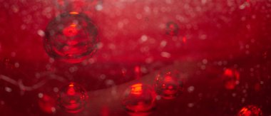 sıvı hava kabarcıkları bir sürü