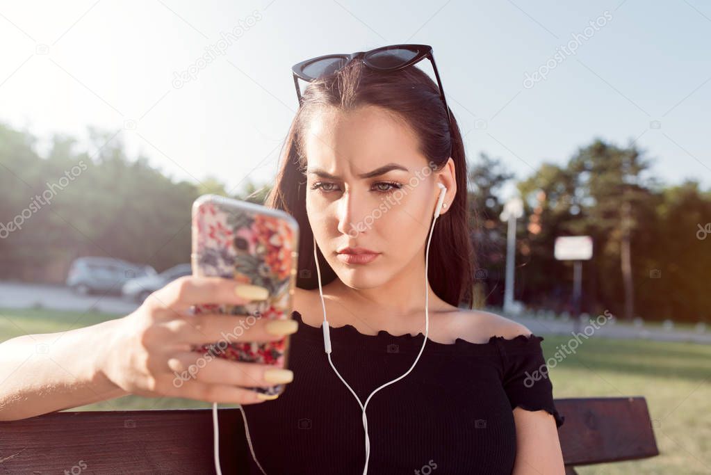 Texting in the park