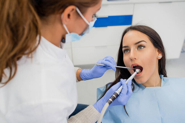 Portrait of a nice pleasant girl