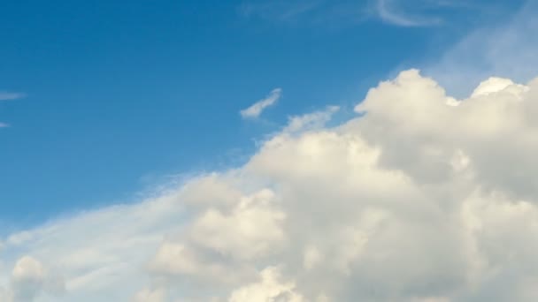 Время Летит Облака Движутся Съемка Времени Истечения Неба Небо Облачно — стоковое видео