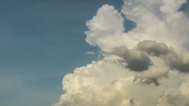 Langit Selang Waktu Dengan Awan Bergerak Siang Hari Malam Hari — Stok Video