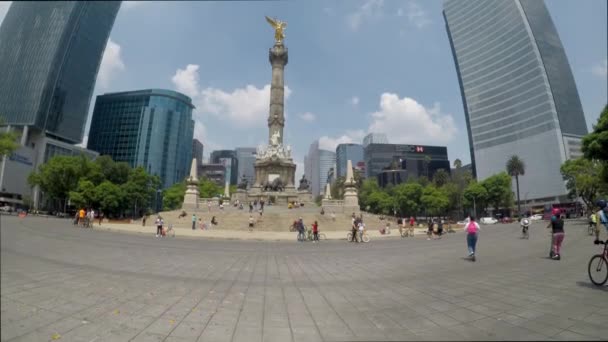 Mexico City Mexico Juni 2019 Frontal Visning Uafhængighedens Engel Hver – Stock-video