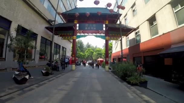 Mexico City Mexico June 2019 Chinatown Mexico City Meeting Place — Stock Video