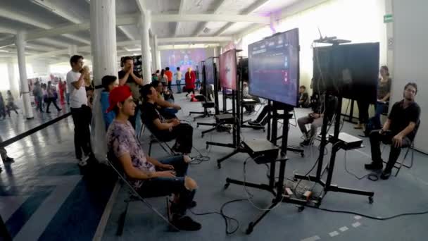 Cidade México México Julho 2019 Meninos Que Jogam Videogames Tnt — Vídeo de Stock