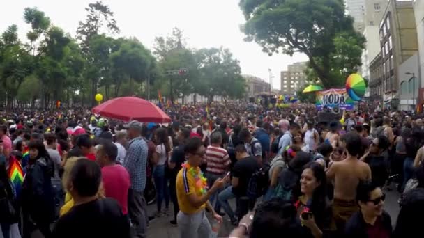 Città Del Messico Messico Giugno 2019 Marcia Dell Orgoglio Lgbt — Video Stock