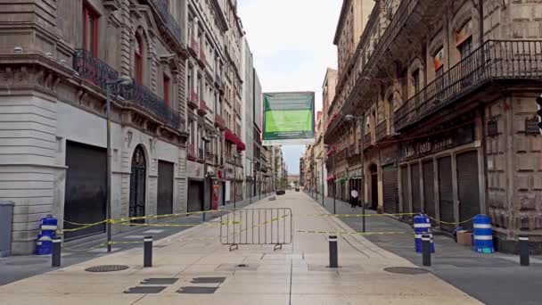 Ciudad México México Junio 2020 Calle Madero Ciudad México Completamente — Vídeo de stock