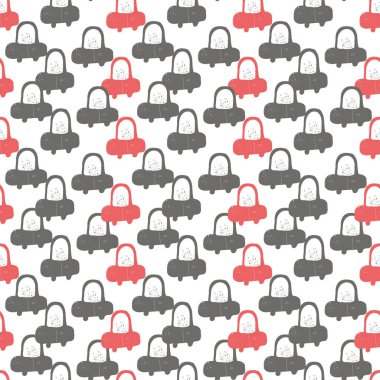 Arabalar. Güzel, pürüzsüz bir desen. Çocuklar için bebeğim.