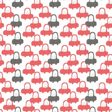 Arabalar. Güzel, pürüzsüz bir desen. Çocuklar için bebeğim.