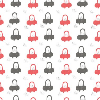 Arabalar. Güzel, pürüzsüz bir desen. Çocuklar için bebeğim.