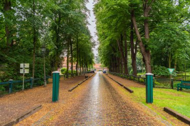 Hude, Aşağı Saksonya, Almanya - 13 Temmuz 2019 Manastır tavernası Hude