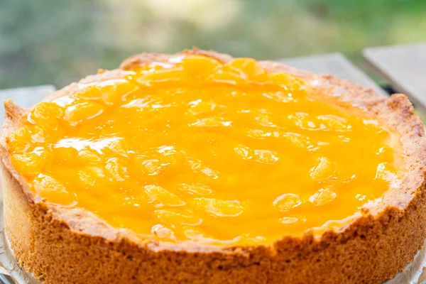 bir ev yapımı Ekşi Krem mandalina kek