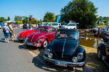Varel, Almanya, Temmuz, 28, 2019: eski arabalar Vareler 'de buluşuyor 