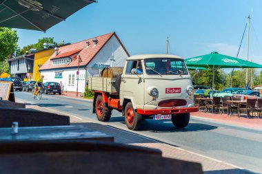 Varel, Almanya, Temmuz, 28, 2019: eski arabalar Vareler 'de buluşuyor 
