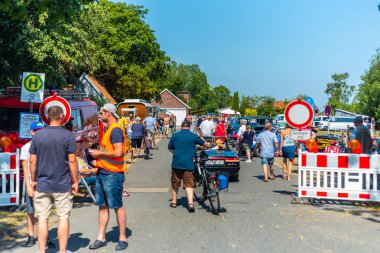 Varel, Almanya, Temmuz, 28, 2019: eski arabalar Vareler 'de buluşuyor 