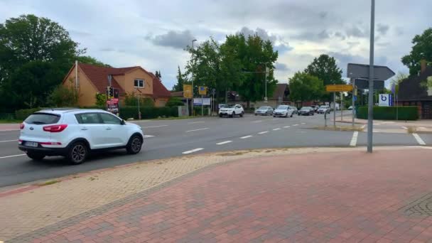 Bookholzberg September 2019 Szenen Über Der Hauptstraße Und Fußgängerzone Bookholzberg — Stockvideo