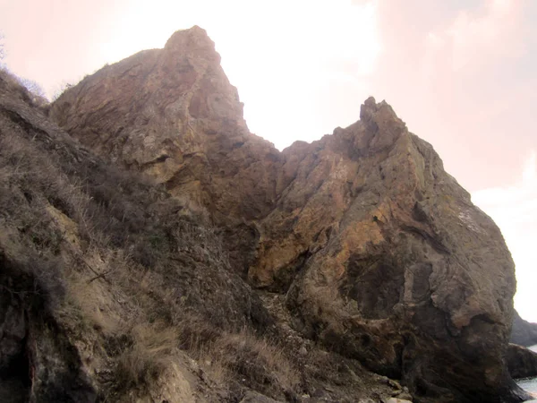 Βουνά Της Κριμαίας Κοντά Στην Παραλία — Φωτογραφία Αρχείου